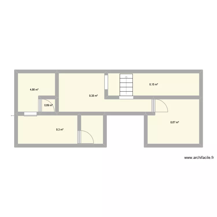premiere etage. Plan de 6 Pièces et 41 m² premiere etage. Plan de 6 Pièces et 41 m²