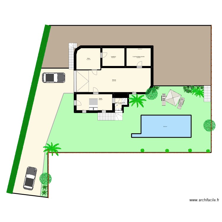 HOETZEL cade. Plan de 38 pièces et 937 m2