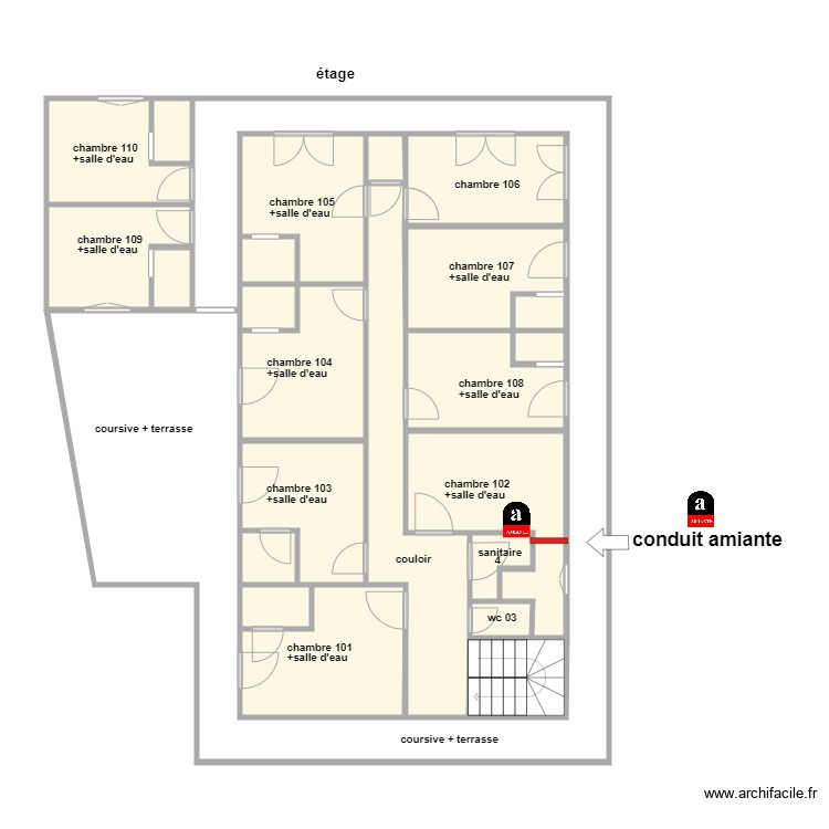 hotel moquaisetage am. Plan de 0 pièce et 0 m2 hotel moquaisetage am. Plan de 0 pièce et 0 m2