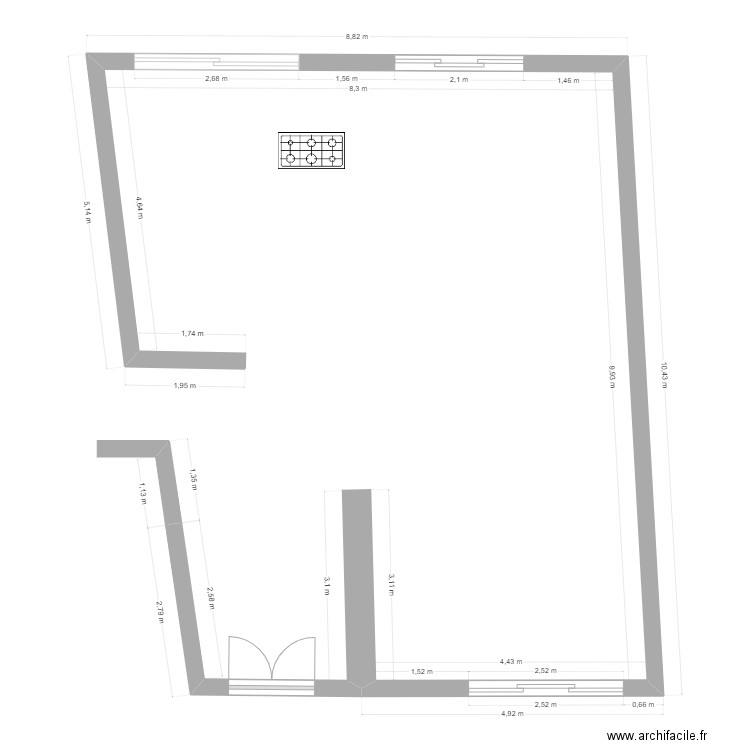 RDC . Plan de 0 pièce et 0 m2