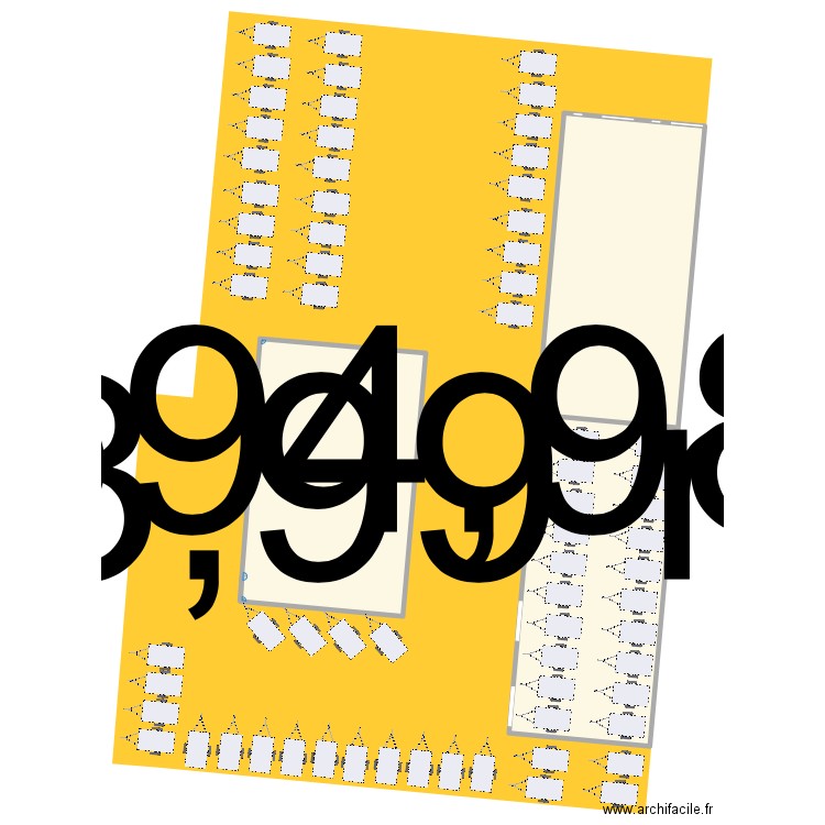 CNGL. Plan de 2 pièces et 1039 m2