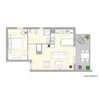 Appartement 2 pi&egrave;ces lot 107 r&eacute;sidence Othentik