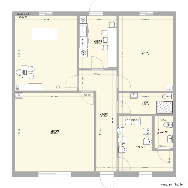 plan 144m2. Plan de 0 pièce et 0 m2