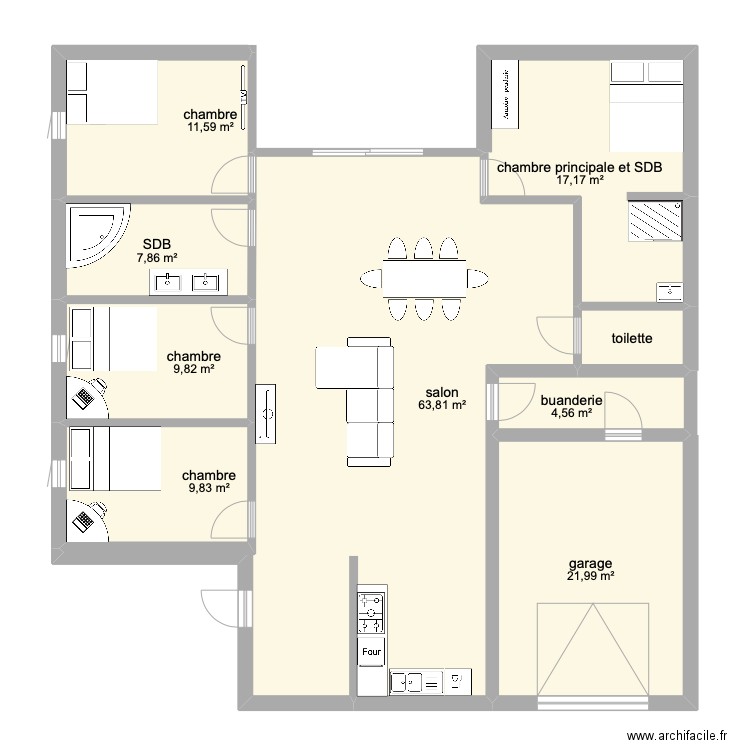 projet Maison. Plan de 0 pièce et 0 m2