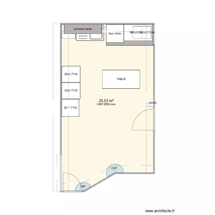 LA CASITA. Plan de 1  et 26 m²