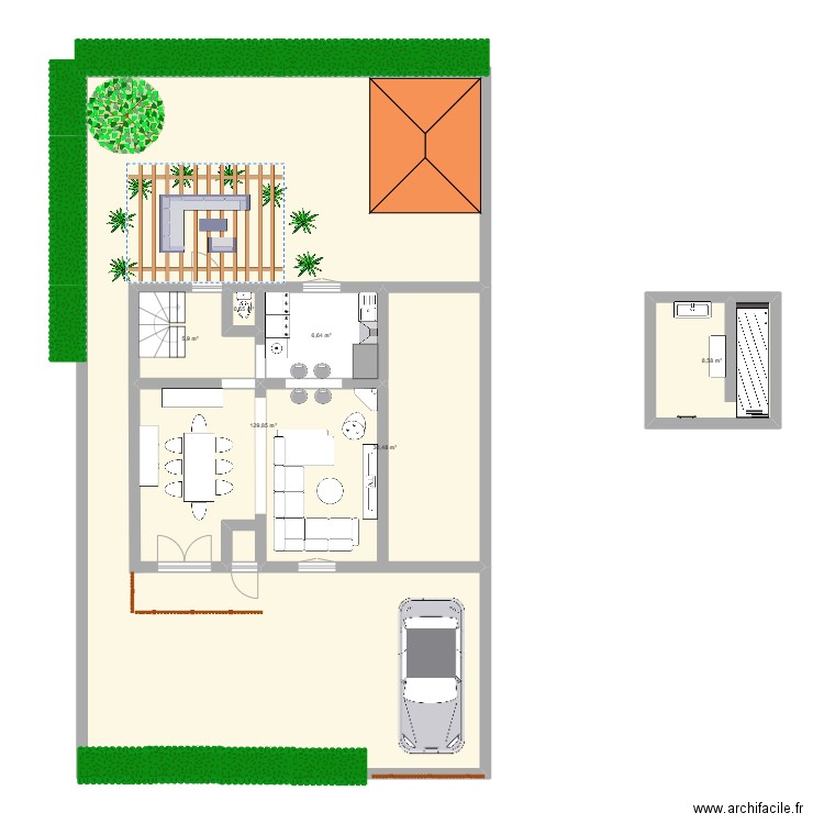 maison nevers. Plan de 6 pièces et 182 m2