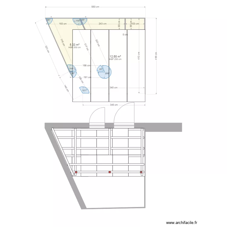 terasse pergola. Plan de 2 et 18 m² terasse pergola. Plan de 2 et 18 m²