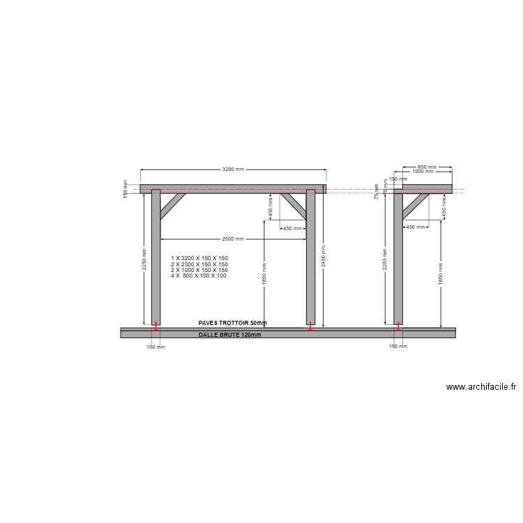 COUPE2 modif. Plan de 0 pièce et 0 m2