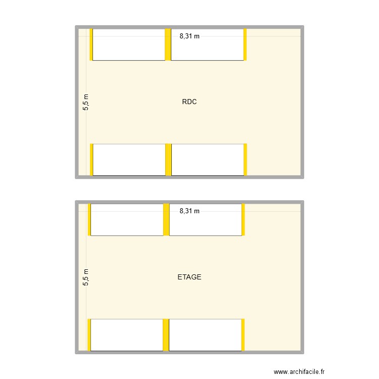 Chambre Froide boulangerie. Plan de 2 pièces et 91 m2