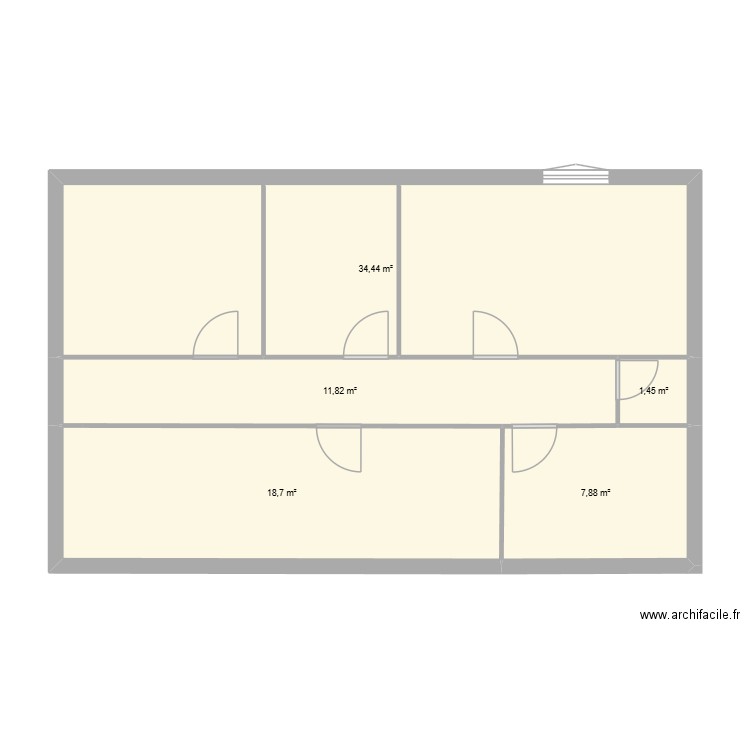 RCTristan. Plan de 5 pièces et 74 m2