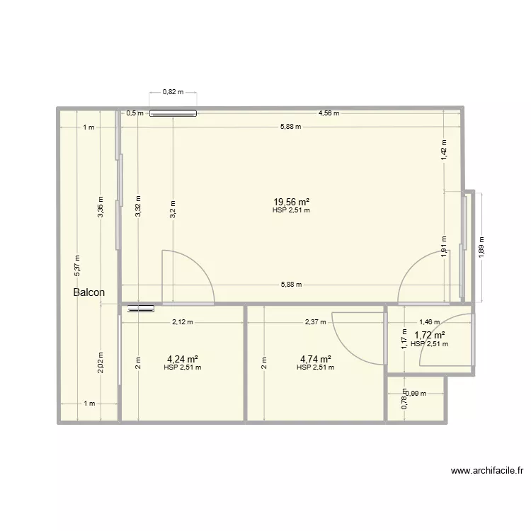 STUDIO TASSIGNY. Plan de 7 Pièces et 37 m² STUDIO TASSIGNY. Plan de 7 Pièces et 37 m²