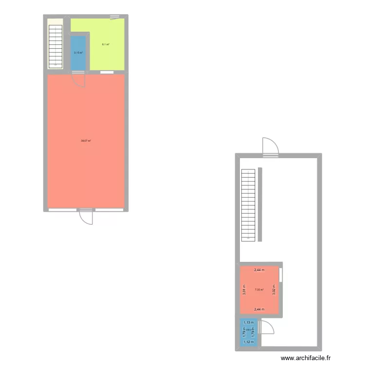 fleron. Plan de 6 et 63 m² fleron. Plan de 6 et 63 m²