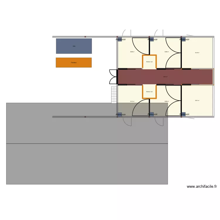 Batiumentvougy20. Plan de 11  et 348 m²