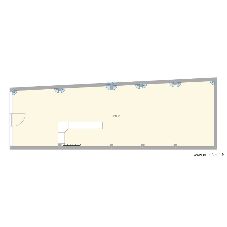 wattson. Plan de 1 pièce et 94 m2
