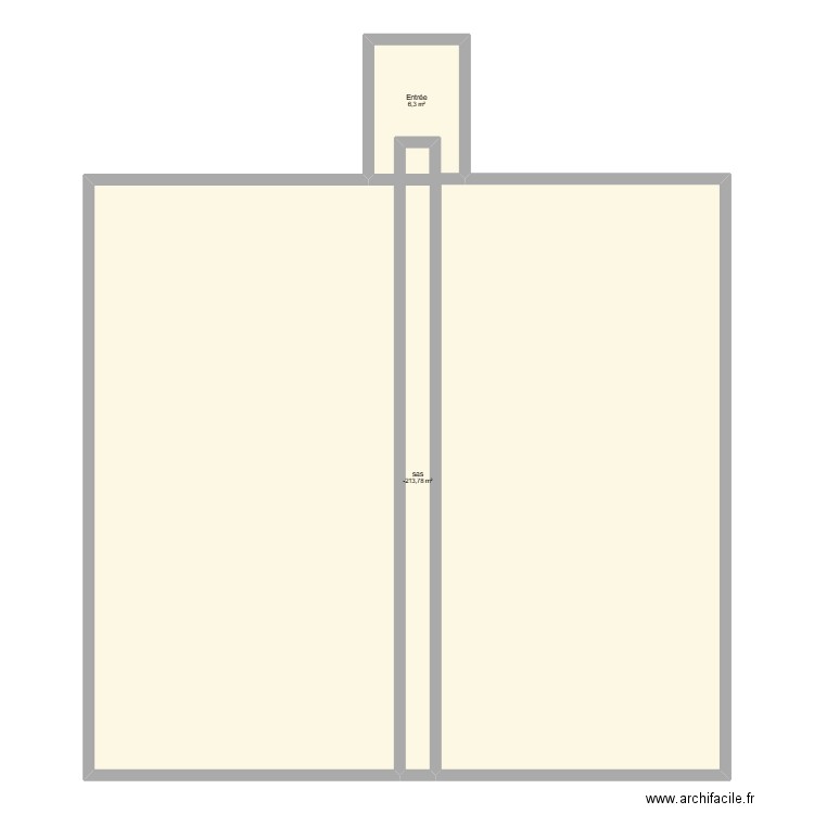 3004. Plan de 2 pièces et 16 m2
