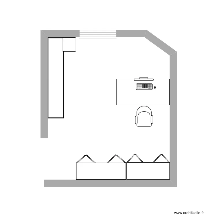 Bureau informaticien. Plan de 