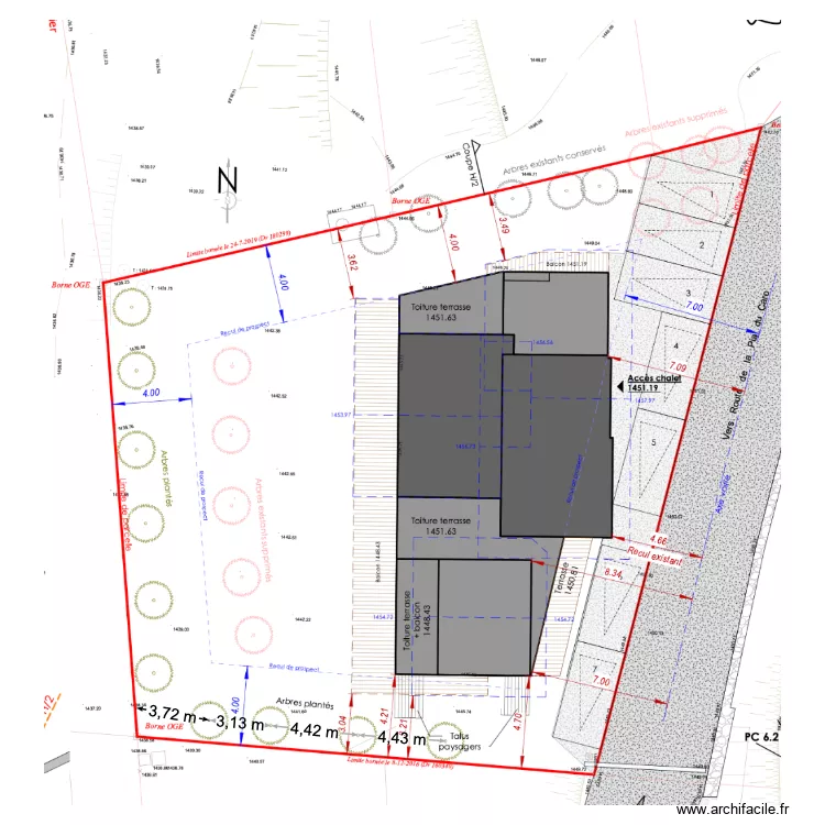 PLANTATION DES ARBRES. Plan de 