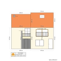 Plan de façade arrière : projet avec fenêtre