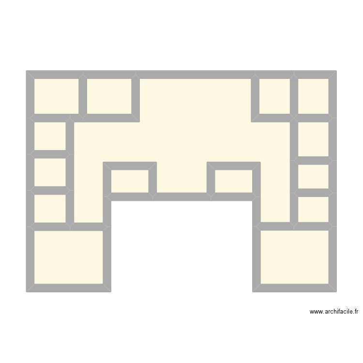 IUT. Plan de 15 pièces et 42 m2