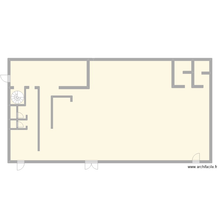 Mister kebab grill. Plan de 3 pièces et 234 m2