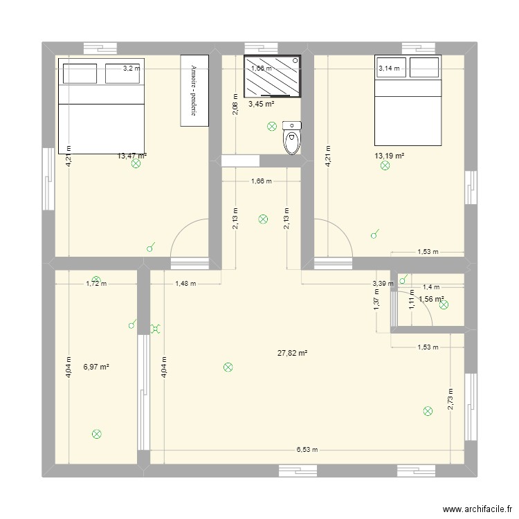 kokoon2025/PILOTE 1. Plan de 6 pièces et 66 m2