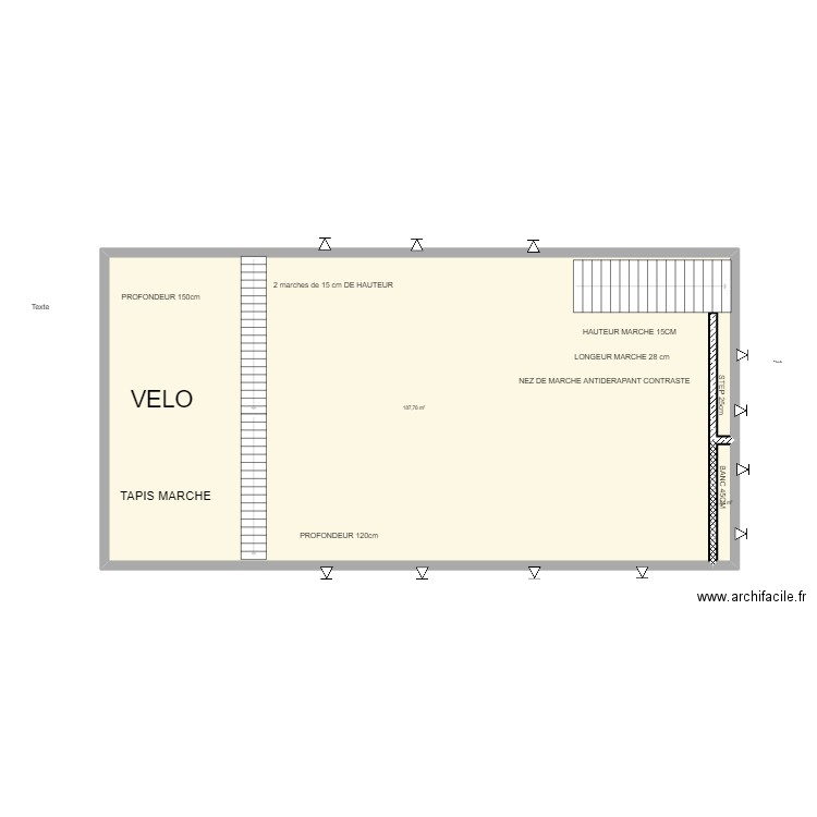 PLAN PISCINE BEST. Plan de 2 pièces et 189 m2