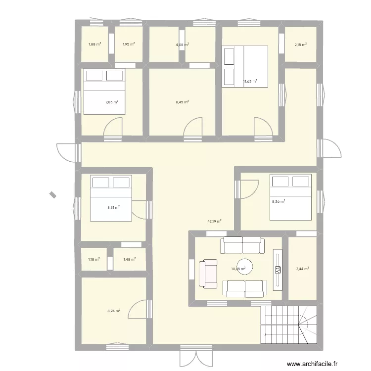 kbn. Plan de 15 et 122 m² kbn. Plan de 15 et 122 m²