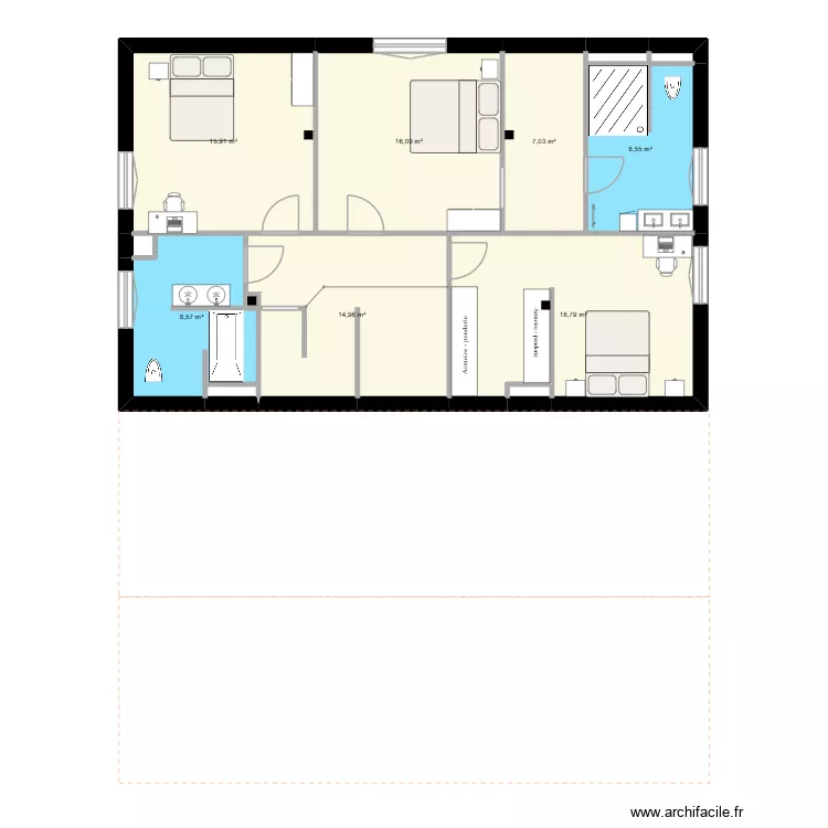 Maison_Etage2. Plan de 13 et 91 m² Maison_Etage2. Plan de 13 et 91 m²