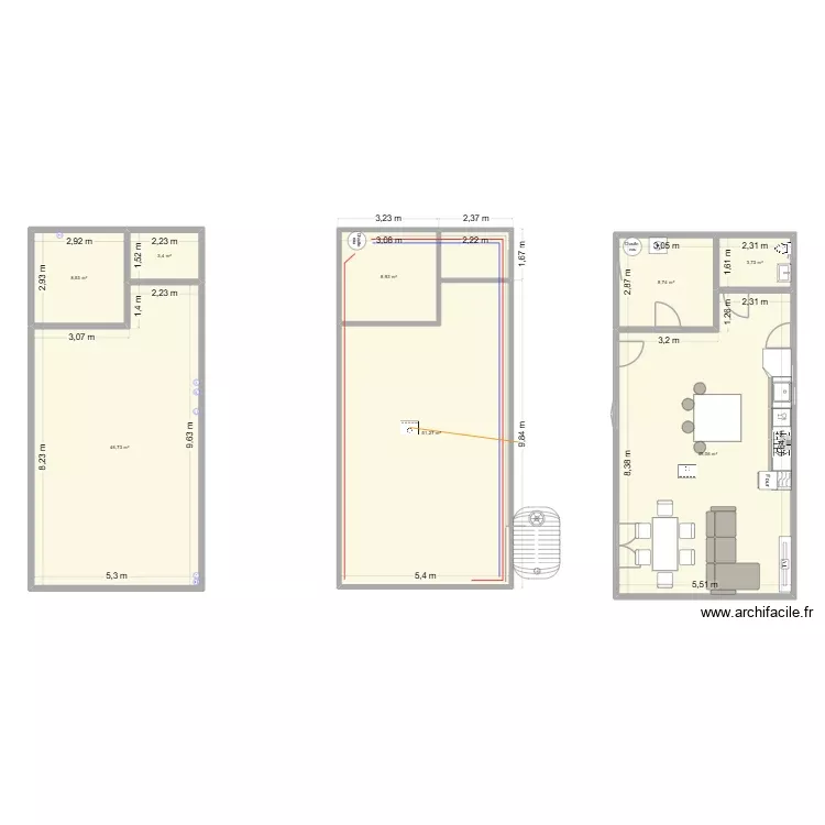 tout. Plan de 8 Pièces et 180 m²