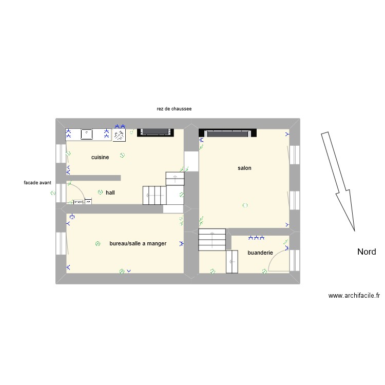 presseux 20/02/24-1. Plan de 4 pièces et 51 m2