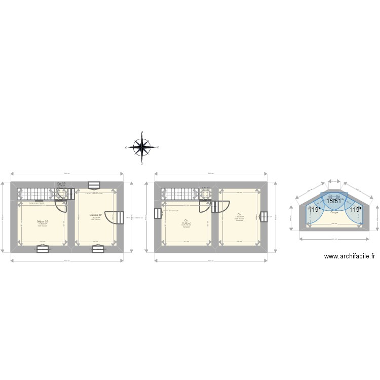 ML23019486 MOSER. Plan de 9 pièces et 63 m2