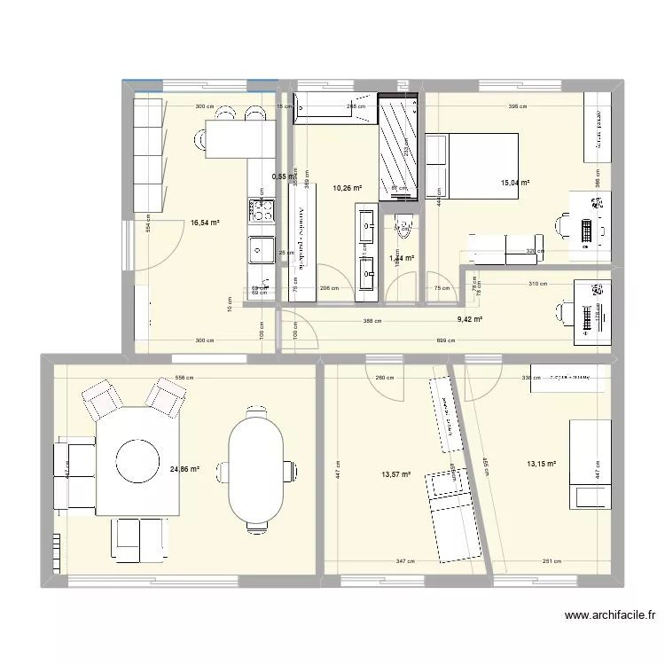 Plan appart actuel. Plan de 