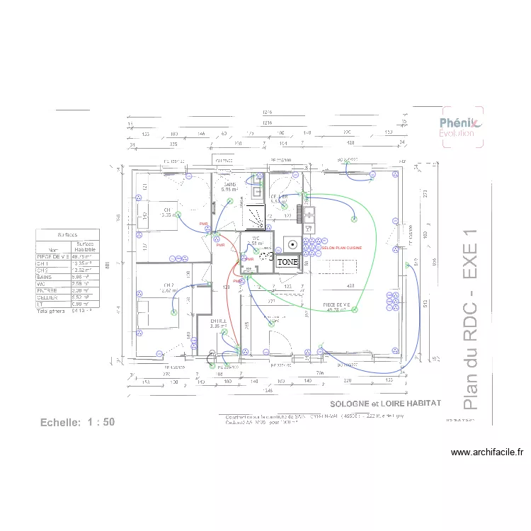 SMH MAISON SAINT CYR. Plan de 