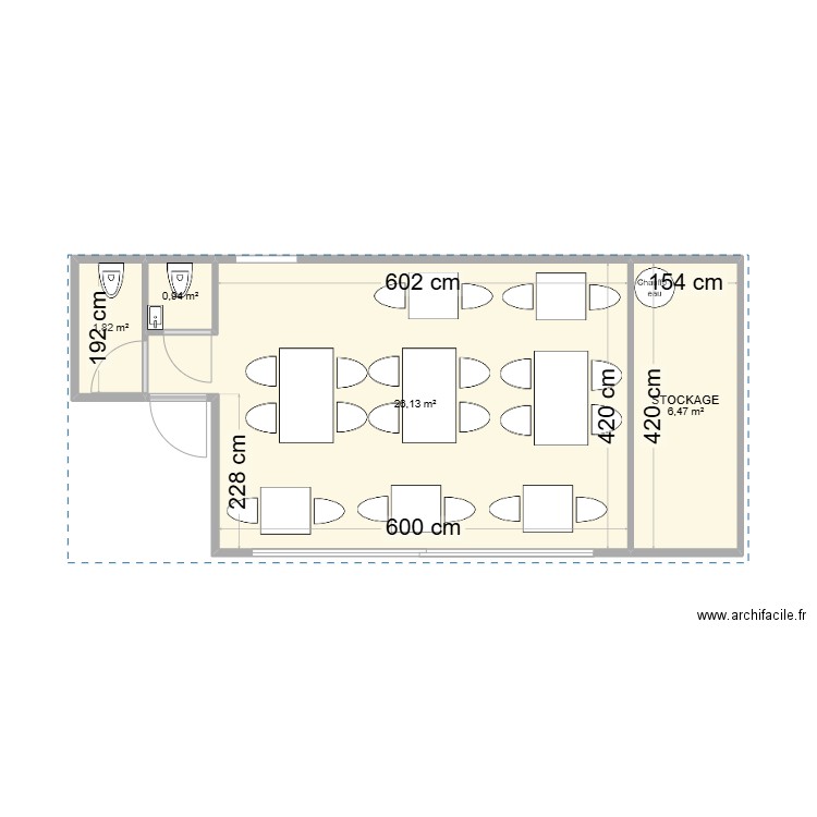 AGRANDISSEMENT. Plan de 4 pièces et 35 m2