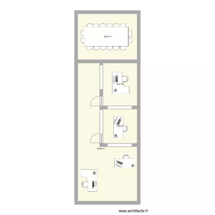 avb 2. Plan de 4 pièces et 71 m²
