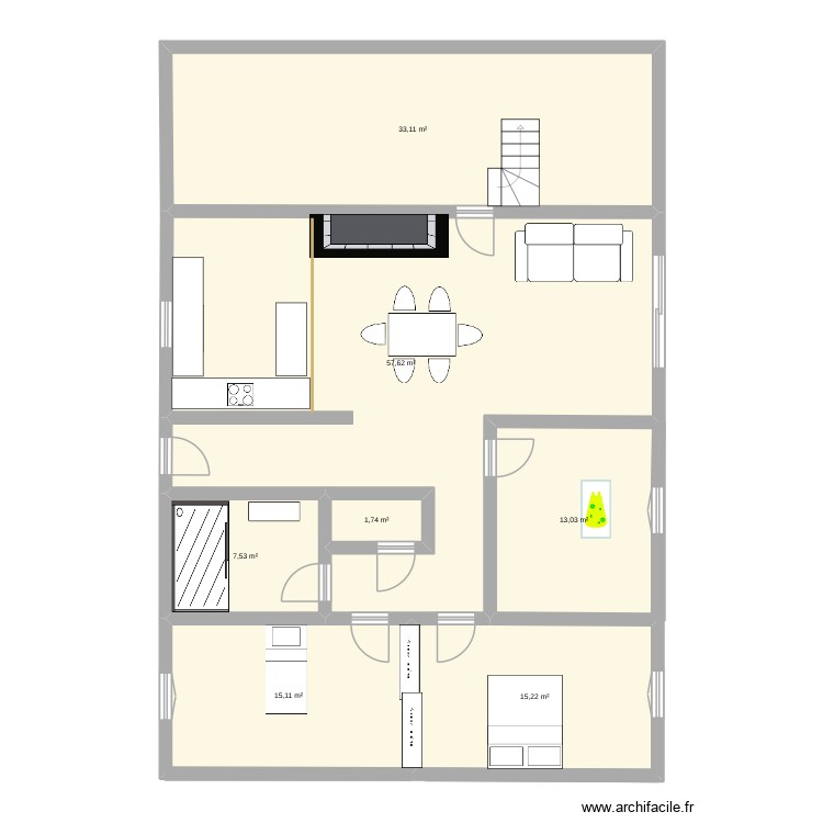 Rive. Plan de 0 pièce et 0 m2