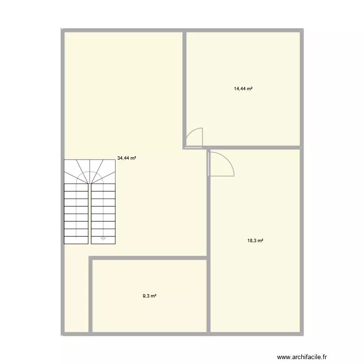 RDC. Plan de 4 et 76 m² RDC. Plan de 4 et 76 m²