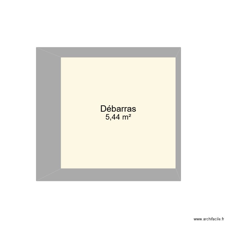 BUANDERIE. Plan de 1 pièce et 5 m2