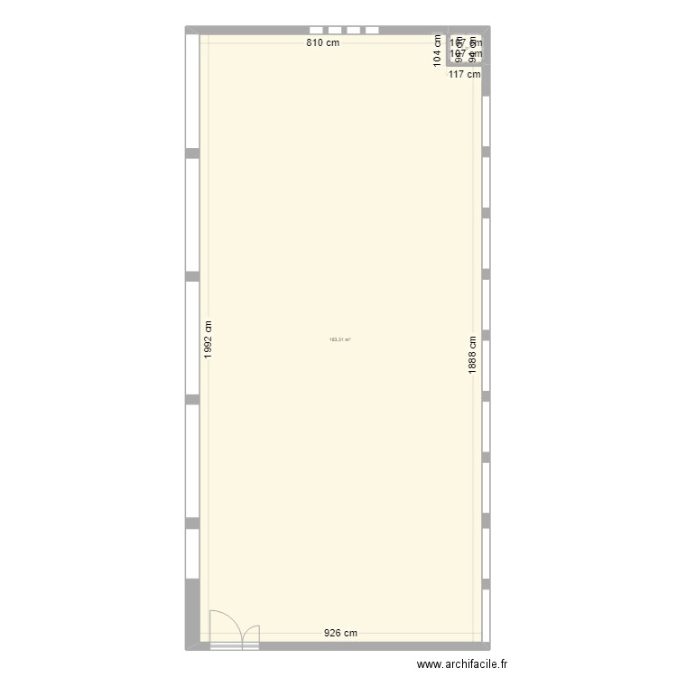 Dojo avant travaux. Plan de 0 pièce et 0 m2