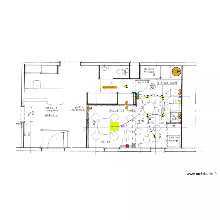 CMCA SALLE DE PAUSE. Plan de CMCA SALLE DE PAUSE. Plan de