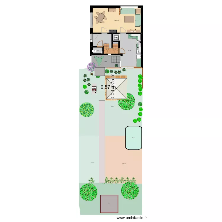 ensoleillement jardin. Plan de ensoleillement jardin. Plan de