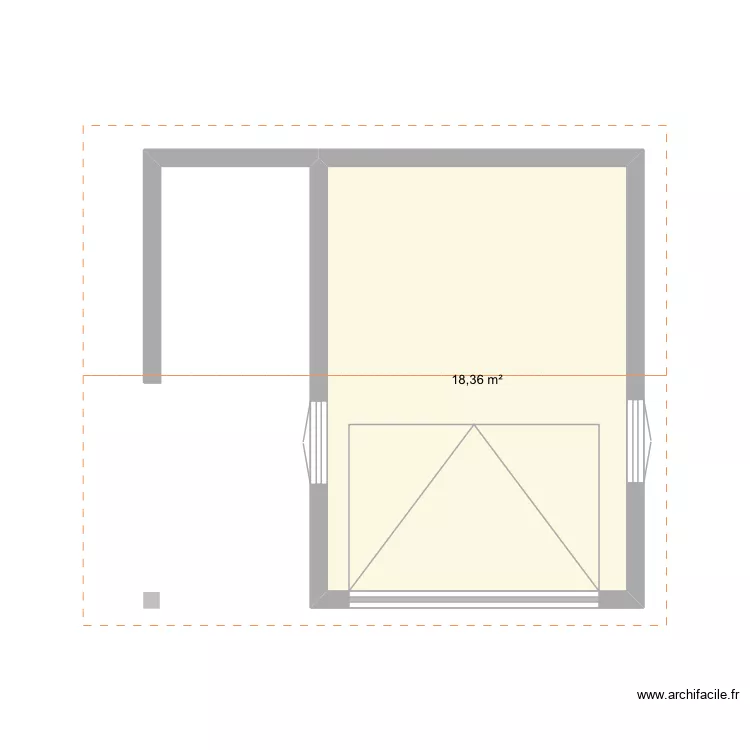Garage Vatilieu. Plan de 1 et 18 m² Garage Vatilieu. Plan de 1 et 18 m²