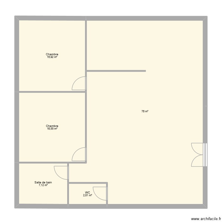 plan de maison. Plan de 5 pièces et 119 m2