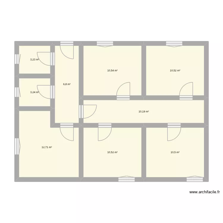 Plan du perso. Plan de 9 pièces et 78 m² Plan du perso. Plan de 9 pièces et 78 m²