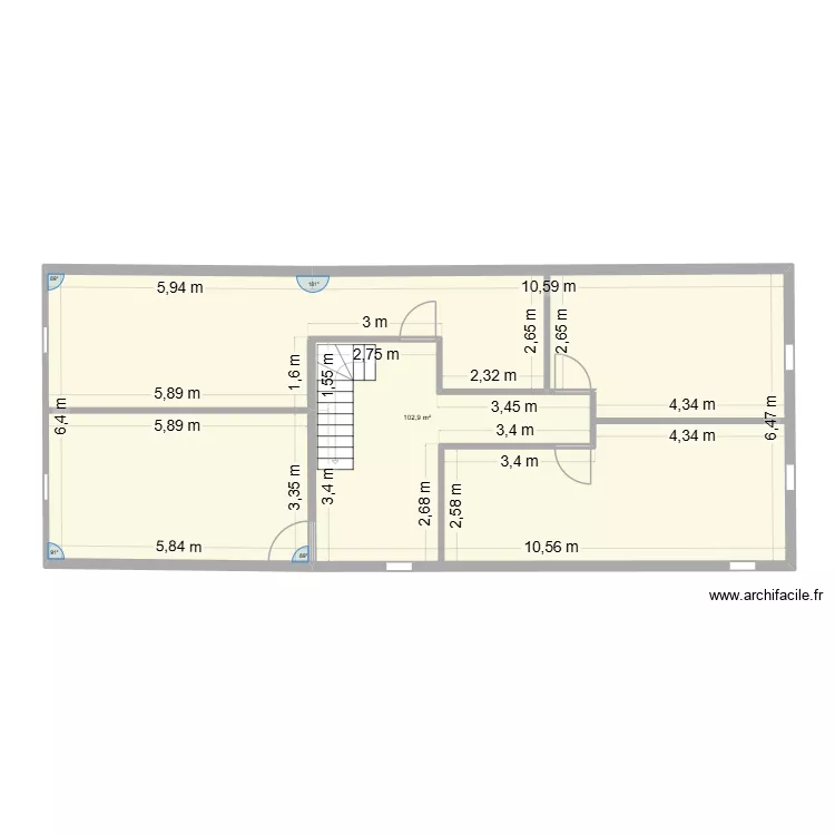 batiment B TAMBOUR 2e etage. Plan de 1 et 103 m² batiment B TAMBOUR 2e etage. Plan de 1 et 103 m²