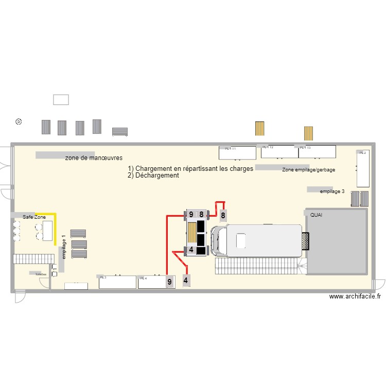 Neuilly entrepôt cat 3 chargement 04/24. Plan de 2 pièces et 354 m2