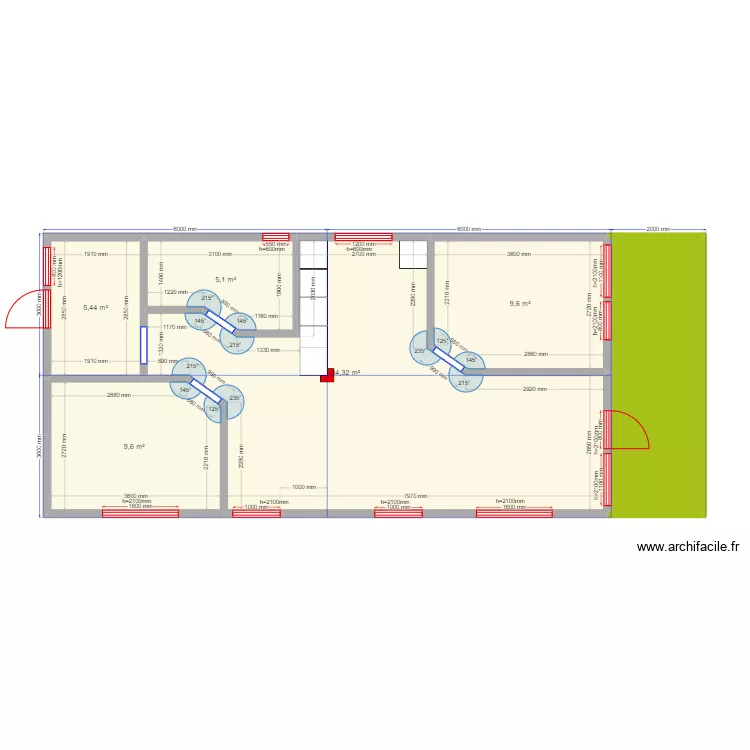 Калуга Barn 1. Plan de 