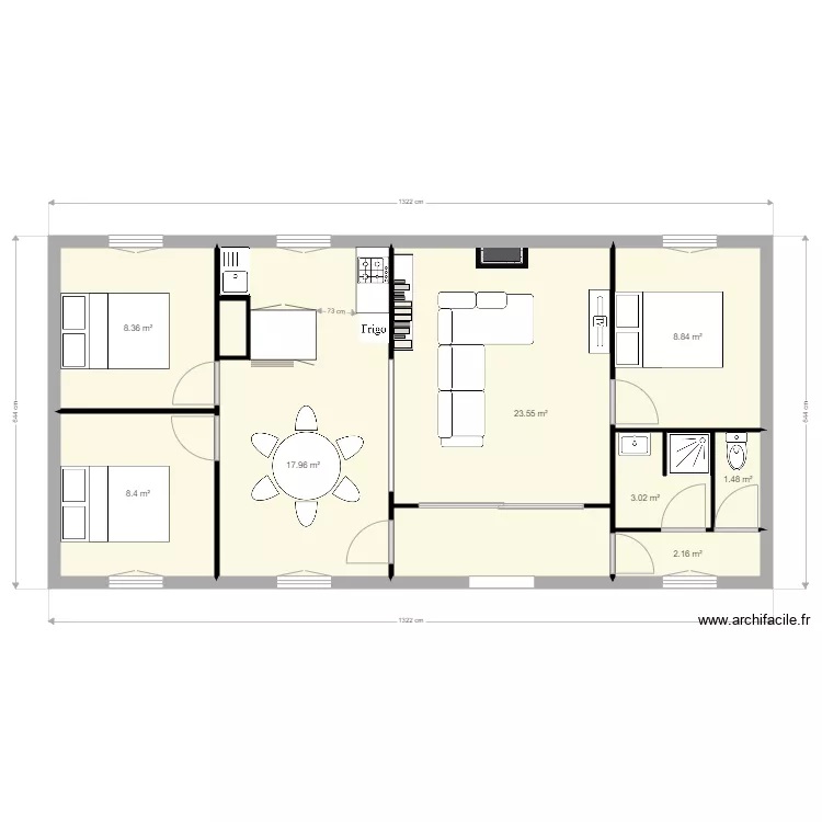 maison oleron. Plan de 