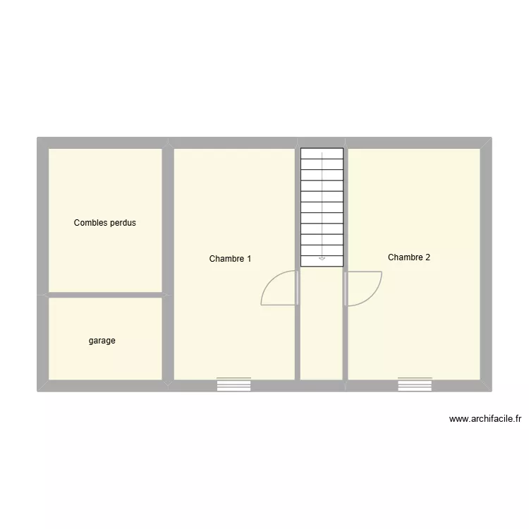 le colloec r+1. Plan de 4  et 52 m²