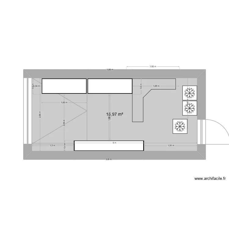 GARAGE. Plan de 1 Pièce et 16 m² GARAGE. Plan de 1 Pièce et 16 m²